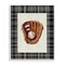 Stupell Industries Baseball Glove with Plaid Framed Giclee, design by Arlington Prints